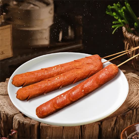 炸国货双汇火腿肠 Deep Fried Traditional Chinese Sausage